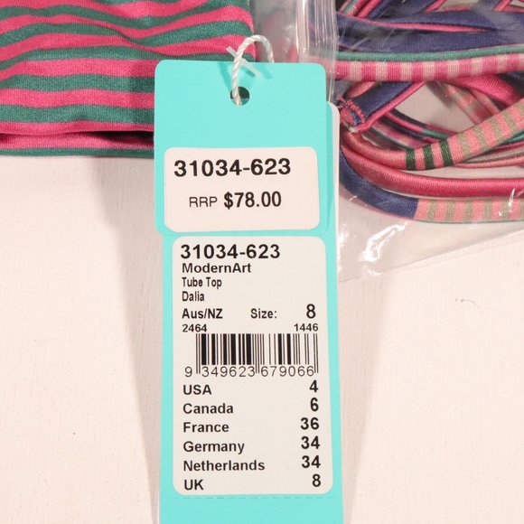 NWT Seafolly x Revolve Modern Art Tube Top in Dalia - Picture 8 of 15